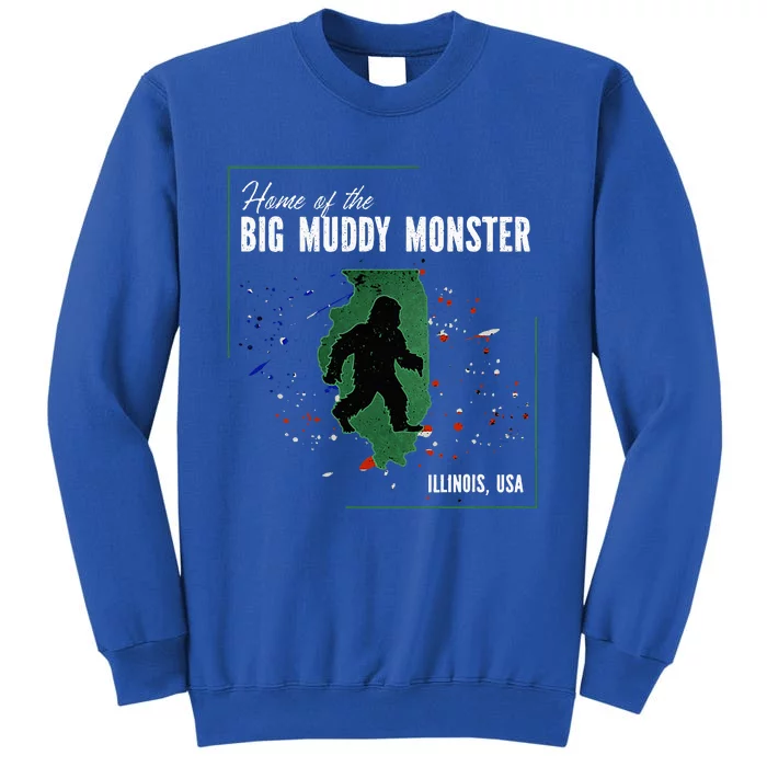 Supernatural Illinois Cryptid Home Of Big Muddy Monster Tall Sweatshirt