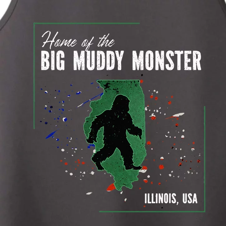 Supernatural Illinois Cryptid Home Of Big Muddy Monster Performance Tank