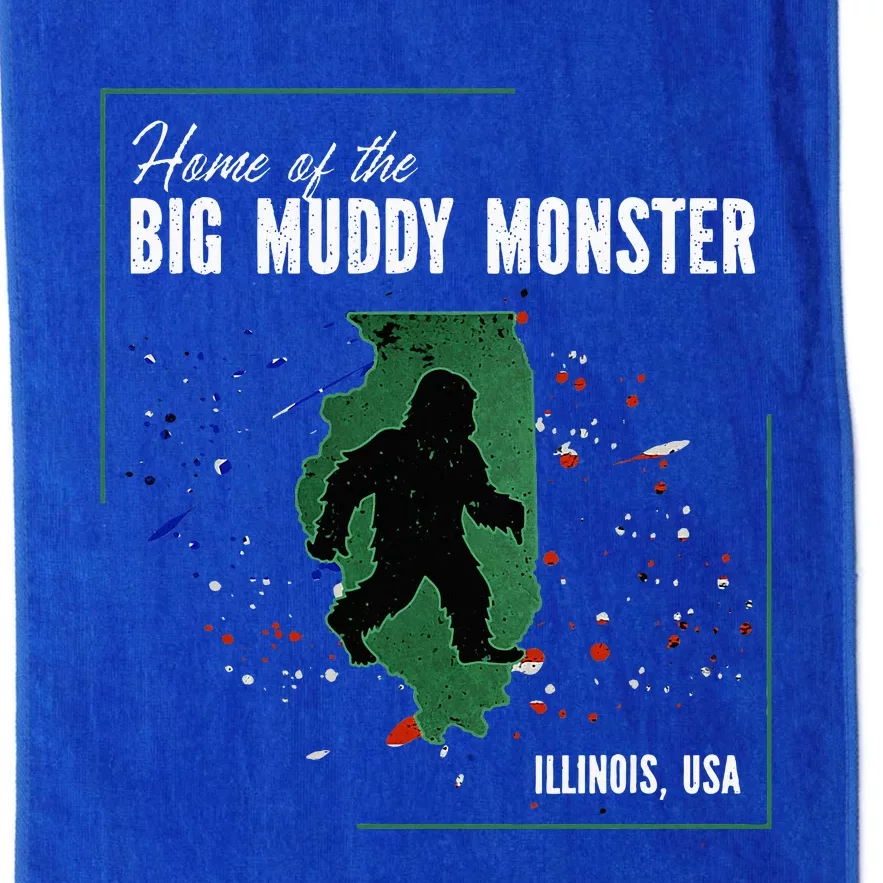 Supernatural Illinois Cryptid Home Of Big Muddy Monster Platinum Collection Golf Towel