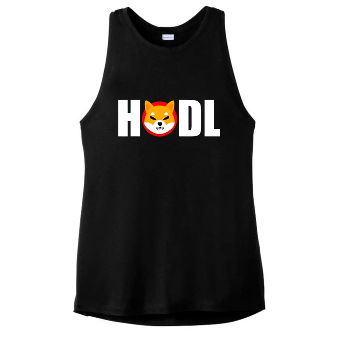 Shiba Inu Coin Crypto Token Shib Hodl Shiba Army Ladies Tri-Blend Wicking Tank