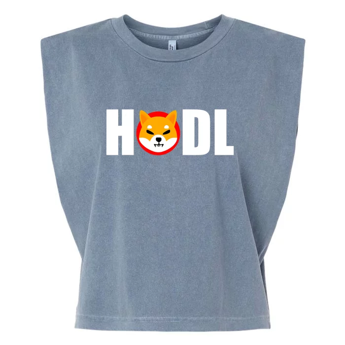 Shiba Inu Coin Crypto Token Shib Hodl Shiba Army Garment-Dyed Women's Muscle Tee