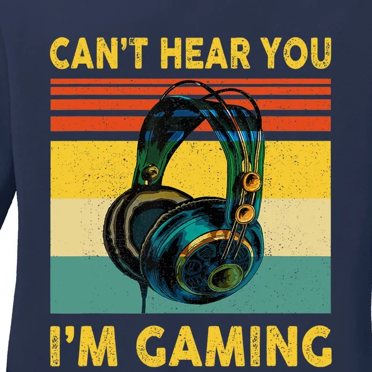 Sorry I Can't Hear You I'm Gaming Retro Gamer Gifts Boys Ladies Long Sleeve Shirt