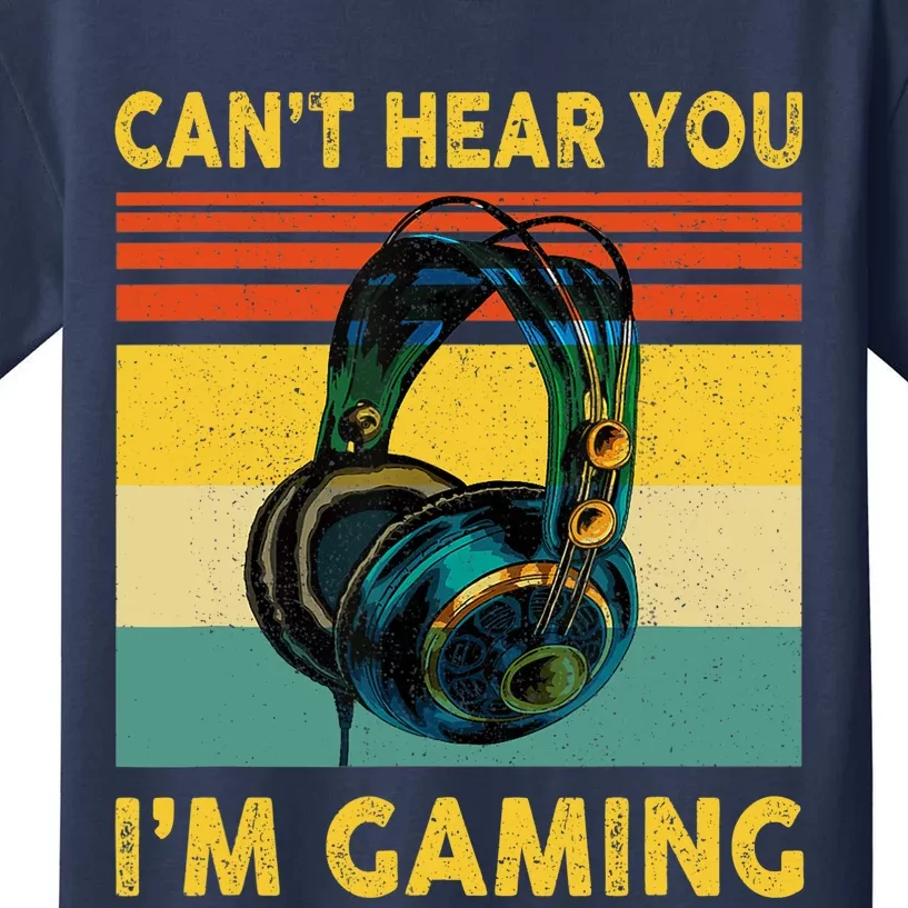 Sorry I Can't Hear You I'm Gaming Retro Gamer Gifts Boys Kids T-Shirt