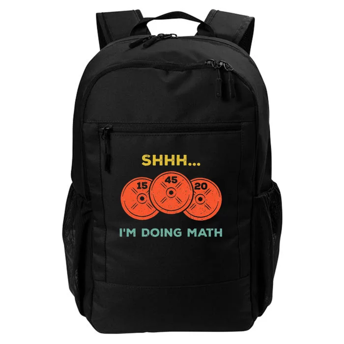 Shhh Im Doing Math Weight Lifting Gym Lover Motivation Daily Commute Backpack