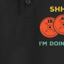 Shhh Im Doing Math Weight Lifting Gym Lover Motivation Dry Zone Grid Performance Polo