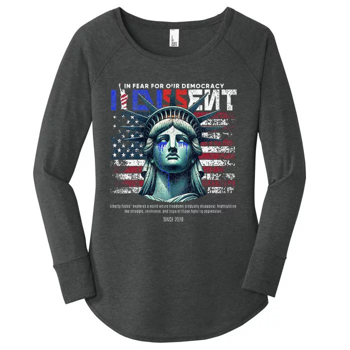 Scotus I Dissent In Fear For Our Democracy Justice Sotomayor Women's Perfect Tri Tunic Long Sleeve Shirt