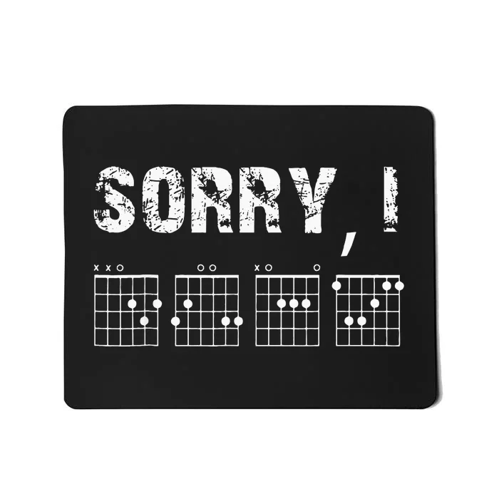 Sorry I DGAF Funny Hidden Message Guitar Chords For Lover Mousepad