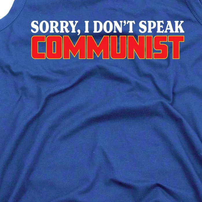 Sorry I DonT Speak Communist Trump 2024 Gift Tank Top