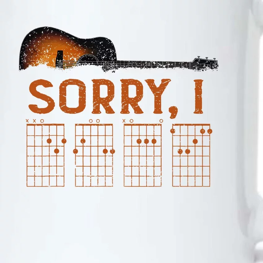 Sorry I D.G.A.F Funny Message Guitar Chords Guitarist Black Color Changing Mug