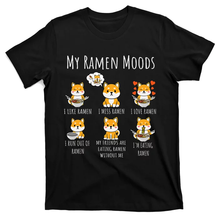 Shiba Inu Dog Ra Japanese Noodles Delight T-Shirt