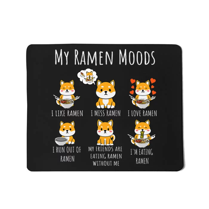 Shiba Inu Dog Ra Japanese Noodles Delight Mousepad