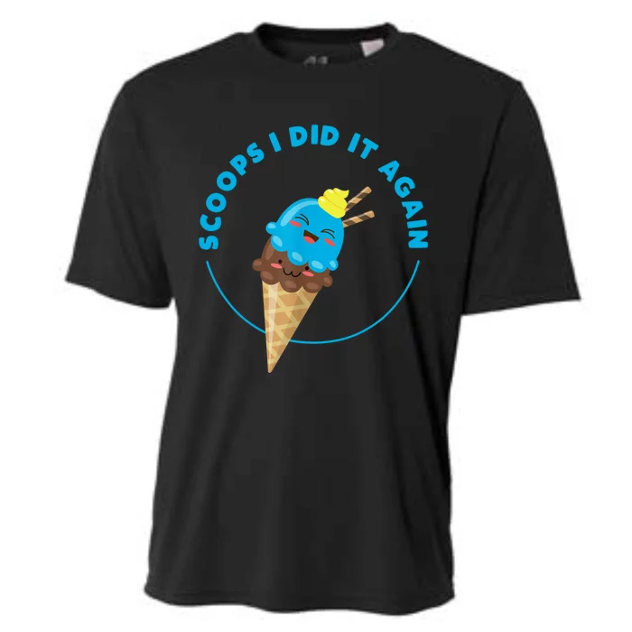 Scoops I Did It Again Funny Popsicle Cooling Performance Crew T-Shirt