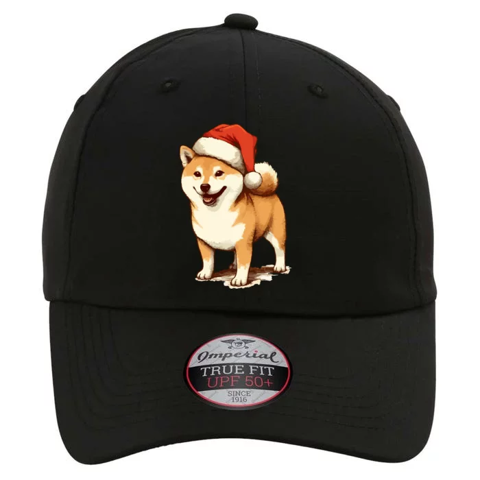 Shiba Inu Dog With Santa Hat Christmas The Original Performance Cap