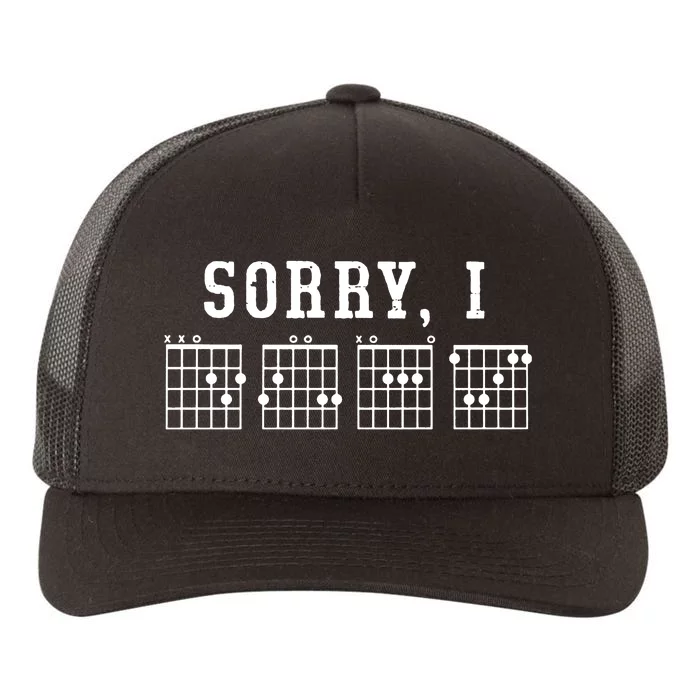 Sorry I DGAF Funny Hidden Message Guitar Chords Yupoong Adult 5-Panel Trucker Hat