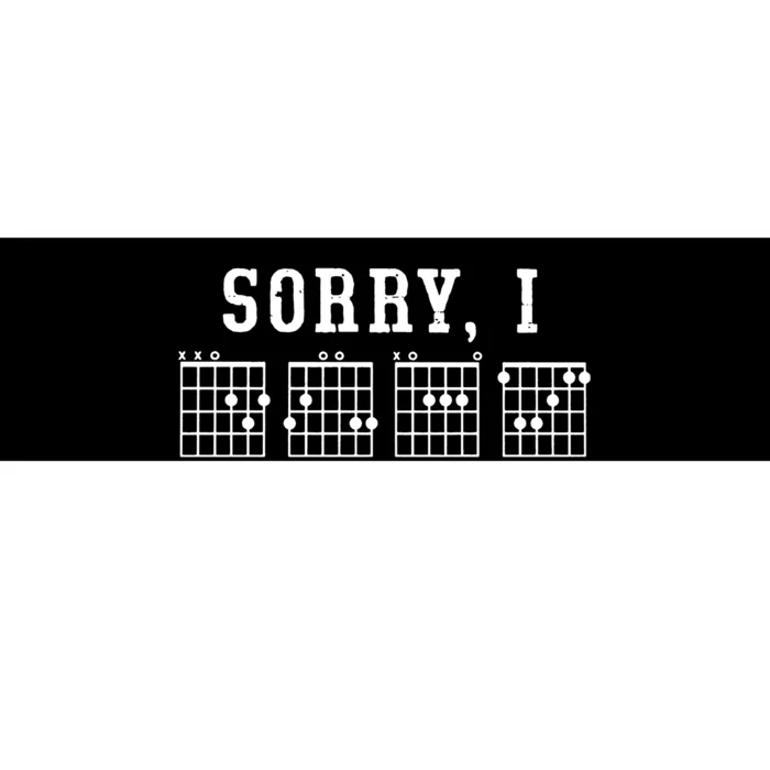 Sorry I DGAF Funny Hidden Message Guitar Chords Bumper Sticker