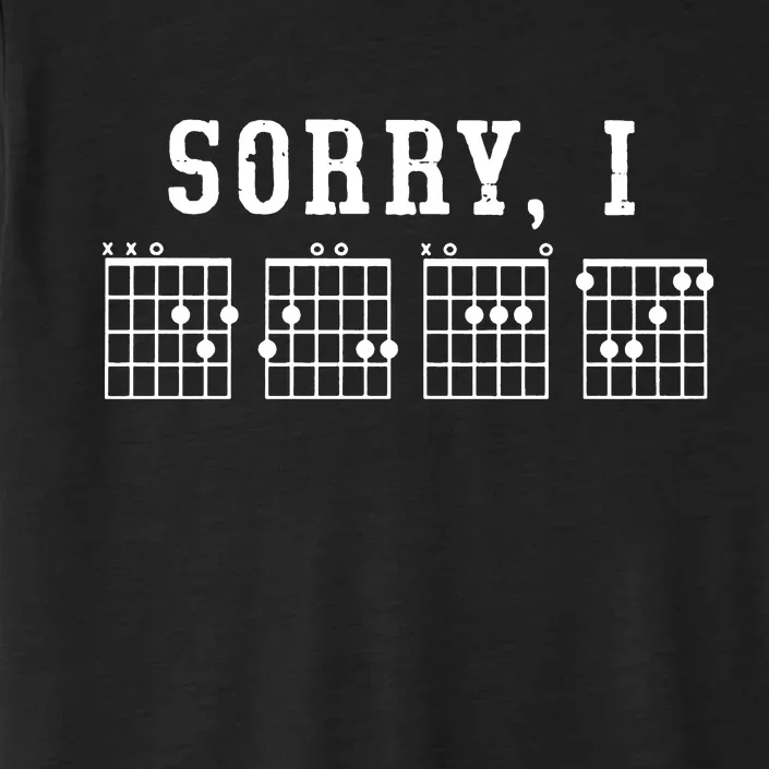 Sorry I DGAF Funny Hidden Message Guitar Chords ChromaSoft Performance T-Shirt