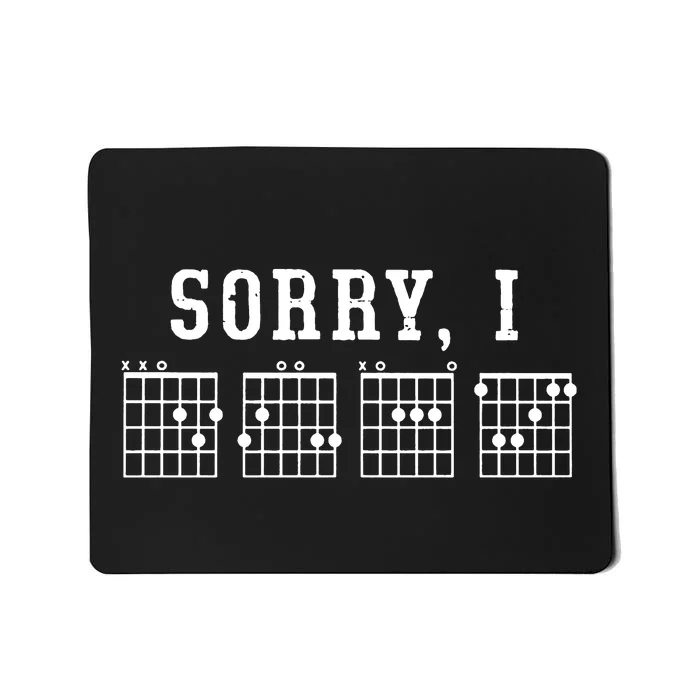 Sorry I-DGAF Funny Hidden Message Guitar Chords For Lover T-Shirt 