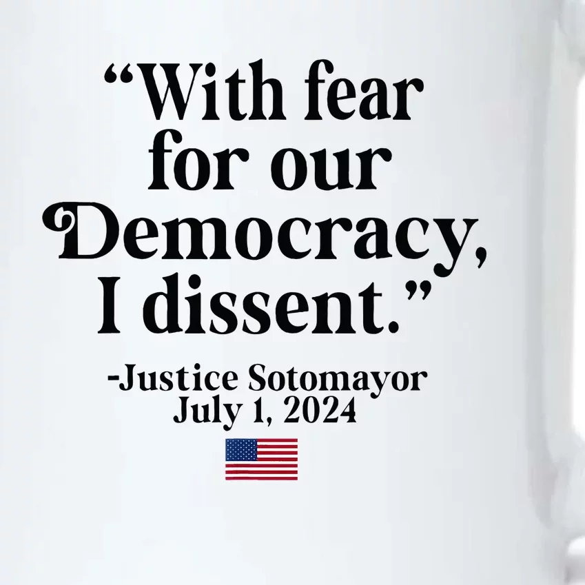 Scotus I Dissent Fear For Our Democracy Black Color Changing Mug