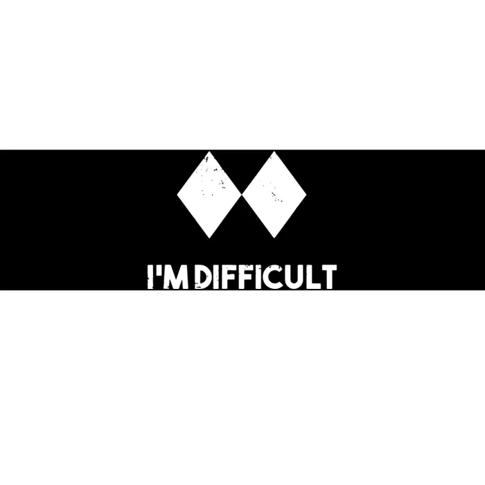 Ski I'm Difficult Skiing Skier Snowboard Snowboarder Gift Bumper Sticker