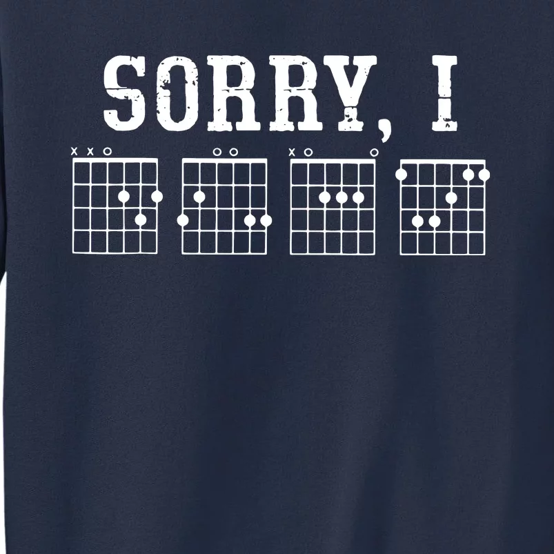 Sorry I DGAF Funny Message Guitar Chords Guitarist Gift Sweatshirt