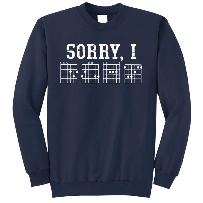 Sorry I DGAF Funny Message Guitar Chords Guitarist Gift Sweatshirt