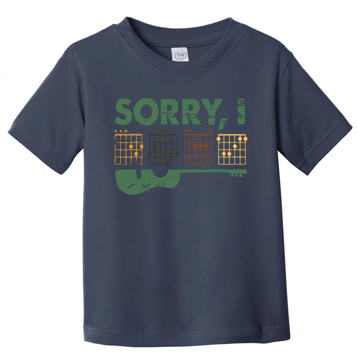 Sorry I DGAF Funny Hidden Message Guitar Chords For Lover Toddler T-Shirt