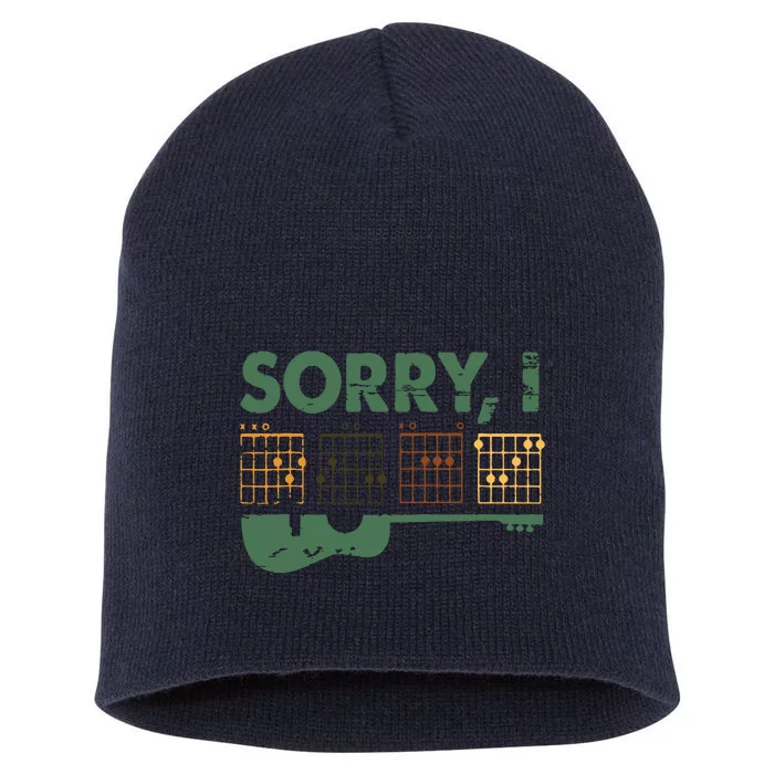 Sorry I DGAF Funny Hidden Message Guitar Chords For Lover Short Acrylic Beanie