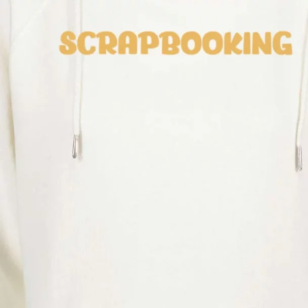 Scrapbooking I Do Crafts Scrapbook Scissor Gift Womens Funnel Neck Pullover Hood