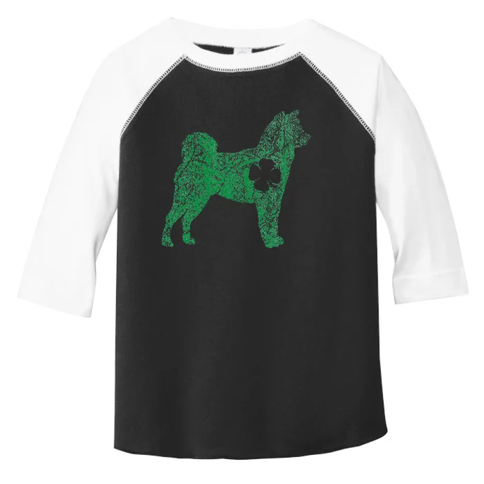 Shiba Inu Dog Shamrock St Patrick's Day Saint Paddy's Irish Toddler Fine Jersey T-Shirt