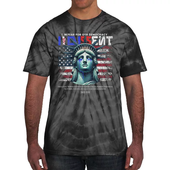 Scotus I Dissent Fear For Our Democracy Sotomayor Tie-Dye T-Shirt