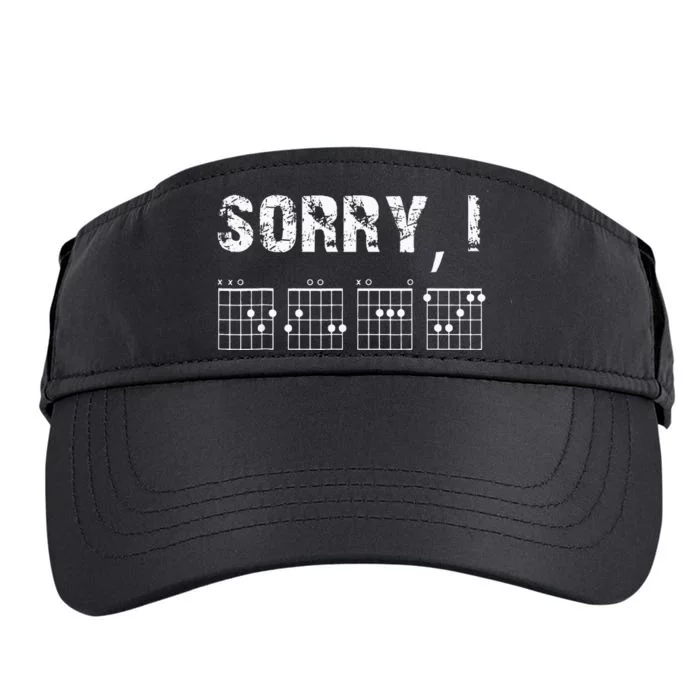 Sorry I DGAF Funny Hidden Message Guitar Chords For Lover Adult Drive Performance Visor