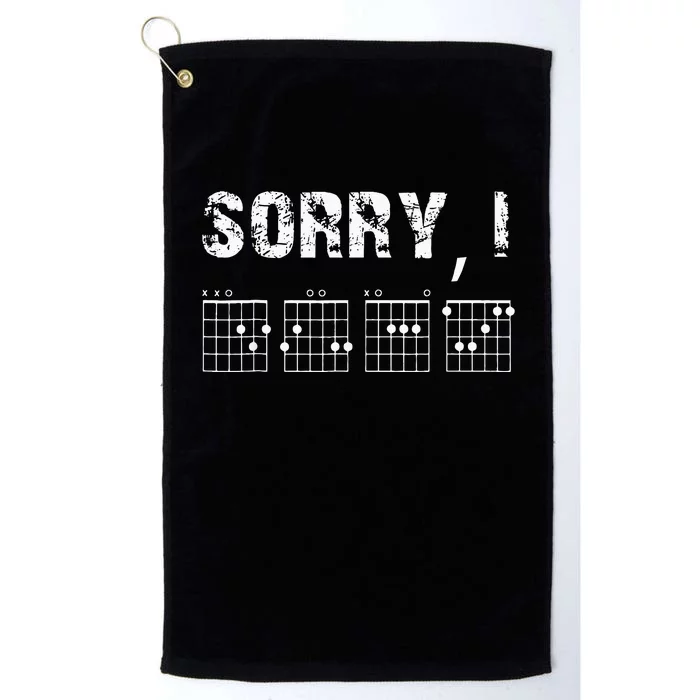 Sorry I DGAF Funny Hidden Message Guitar Chords For Lover Platinum Collection Golf Towel