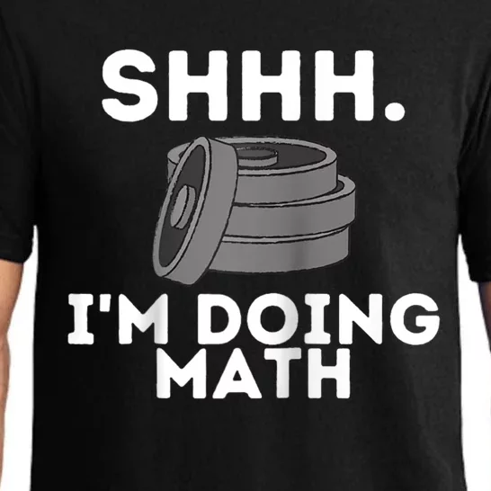 Shhh Im Doing Math Funny Workout Pajama Set