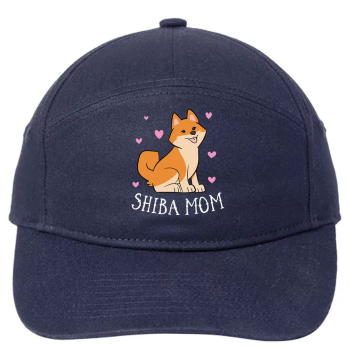 Shiba Inu Dog Funny Shiba Inu Mom Dog Shiba Mom 7-Panel Snapback Hat