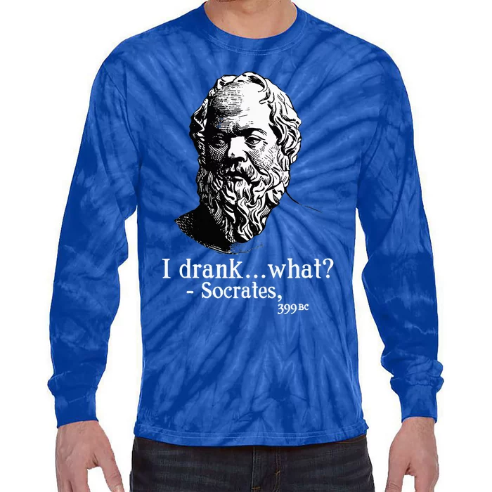 Socrates I Drank What Tie-Dye Long Sleeve Shirt