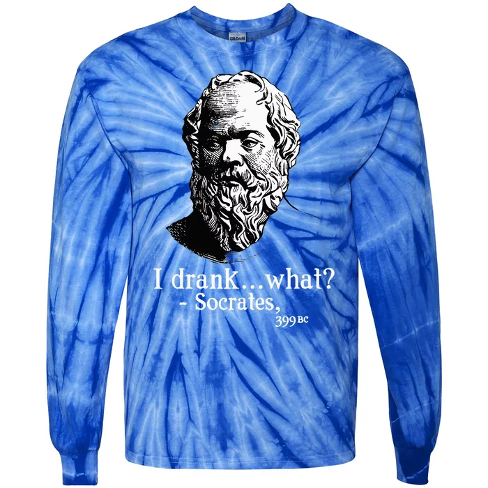 Socrates I Drank What Tie-Dye Long Sleeve Shirt