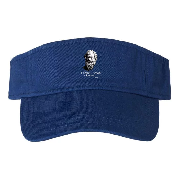 Socrates I Drank What Valucap Bio-Washed Visor