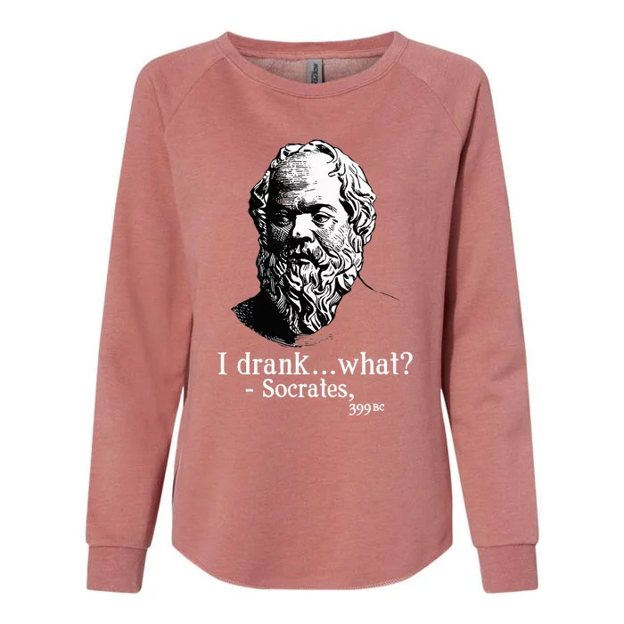 Socrates I Drank What Womens California Wash Sweatshirt