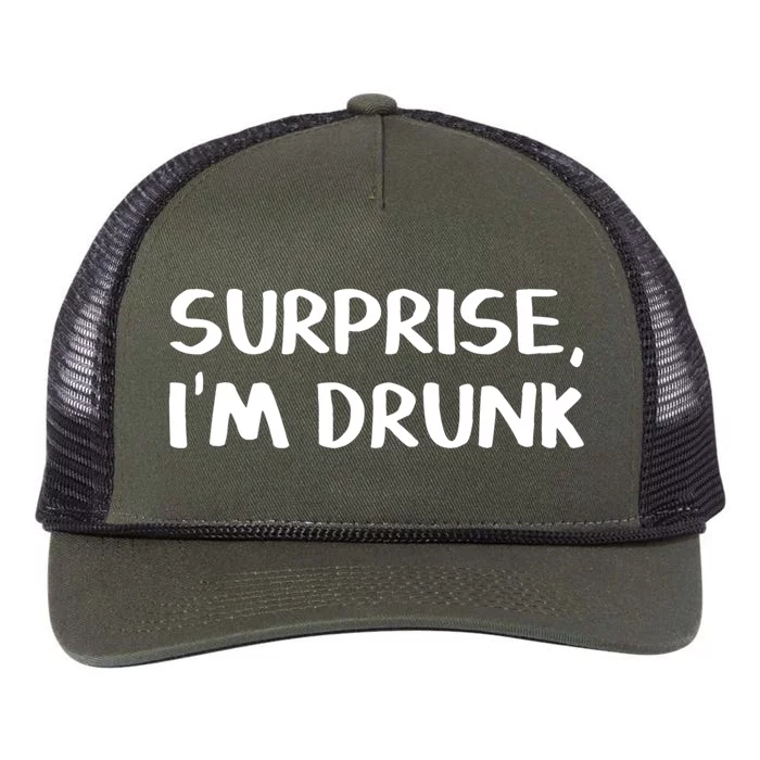 Surprise I’m Drunk Meaningful Gift Retro Rope Trucker Hat Cap