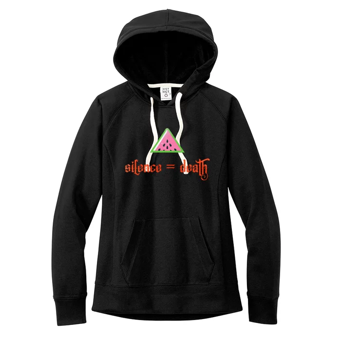 Silence Is Death Silence = Death Women's Fleece Hoodie