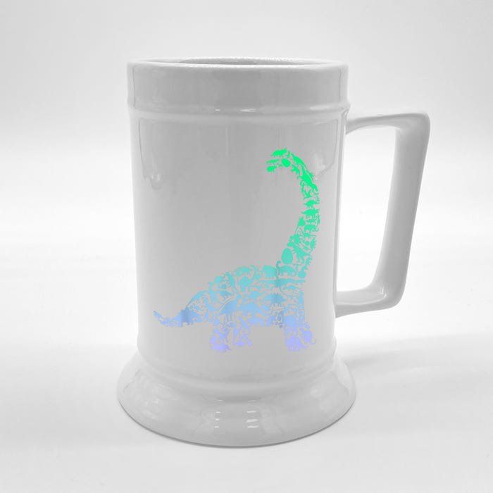 Silhouette Icon Diplodocus Front & Back Beer Stein