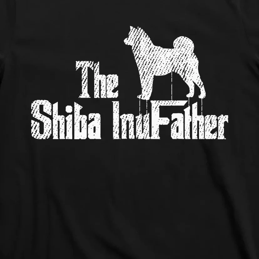 Shiba Inu Dog Fathers Day Funny Doxie Doggie Puppy Daddy T-Shirt