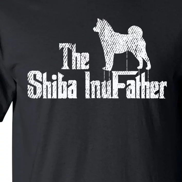 Shiba Inu Dog Fathers Day Funny Doxie Doggie Puppy Daddy Tall T-Shirt