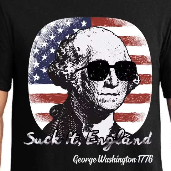 Suck It England Funny 4th Of July George Washington 1776 Pajama Set