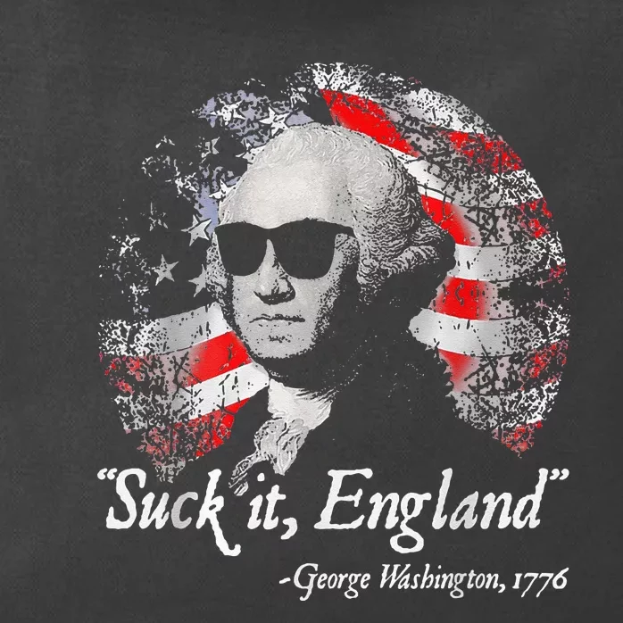 Suck It England Funny 4th Of July George Washington 1776 Zip Tote Bag