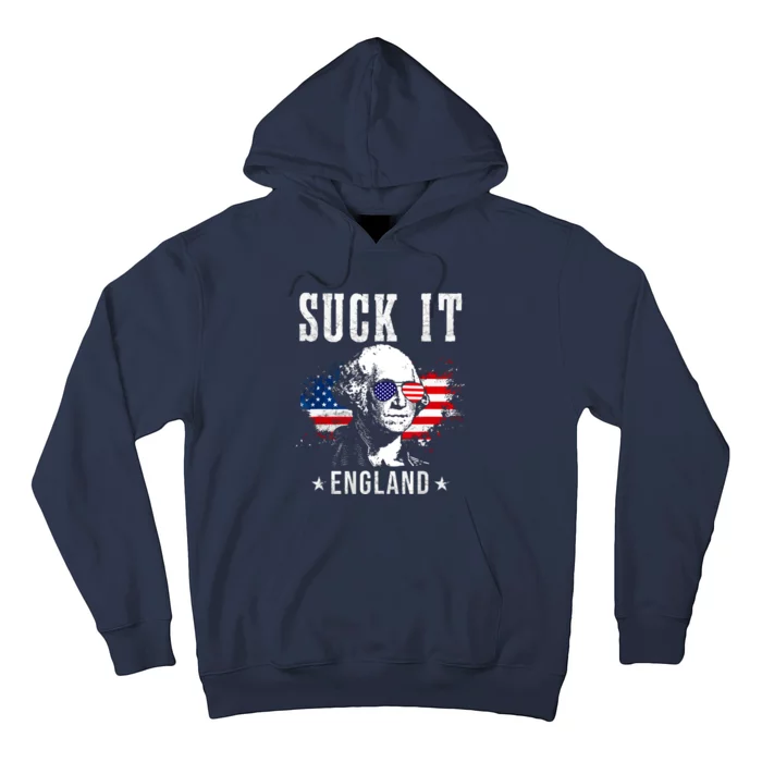 Suck It England Funny 4th Of July George Washington 1776 Hoodie