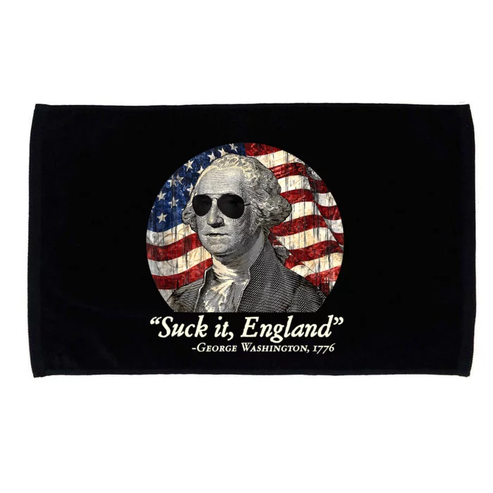 Suck It England Funny 4th Of July George Washington 1776 Microfiber Hand Towel