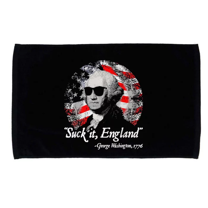 Suck It England Funny 4th Of July George Washington 1776 Microfiber Hand Towel