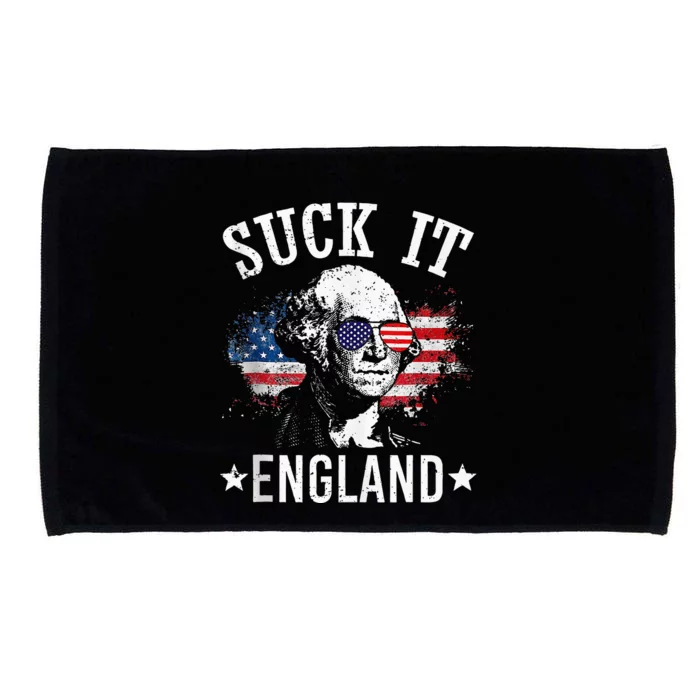 Suck It England Funny 4th Of July George Washington 1776 Microfiber Hand Towel