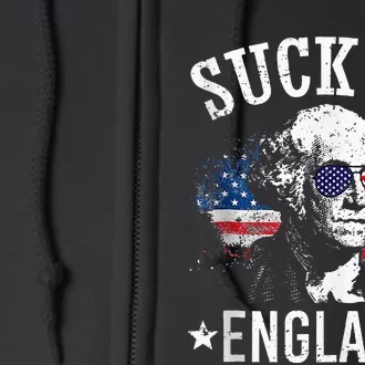 Suck It England Funny 4th Of July George Washington 1776 Full Zip Hoodie